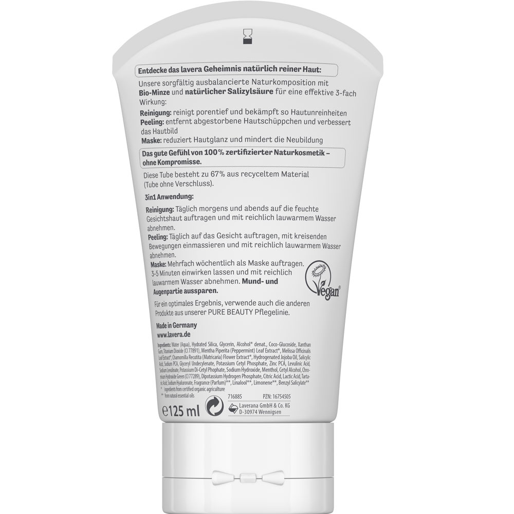 Masque nettoyant et exfoliant 3 en 1