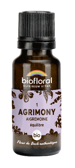 Aigremoine Fleur de Bach G1 - granules bio, sans alcool