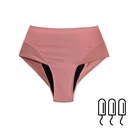 Menstruatie slipje met hoge taille - Montana - Roze maat XS