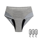 Culotte Menstruelle Taille Haute - Montana - Grise - Taille XL