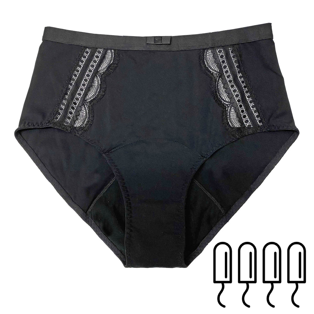 Menstrual high-waisted panties - Sofia - Size XXL