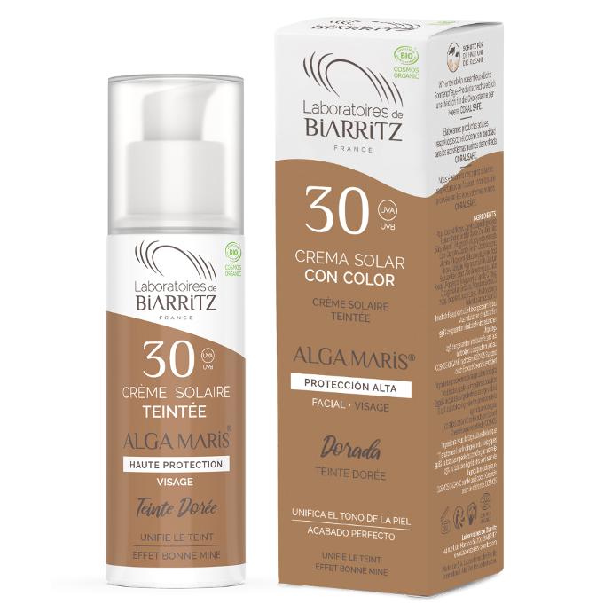 Gouden tint zonnecrème SPF 30