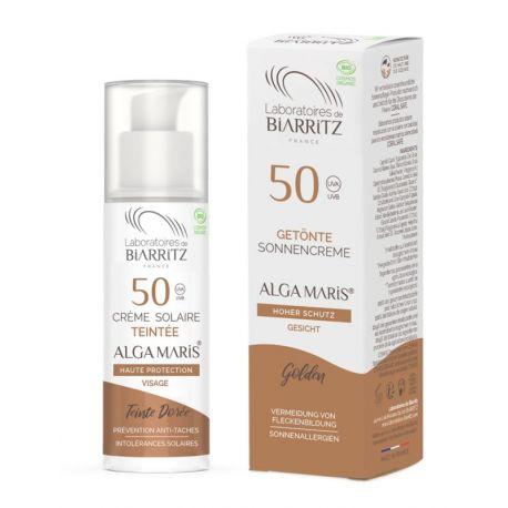 Gouden tint zonnecrème SPF 50