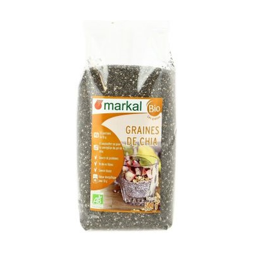 Graines de chia noir et blanc bio SantiShop