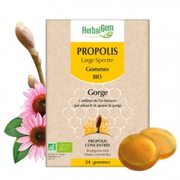 [HE200] PROPOLIS LARGE SPECTRE - gommes - bio - 24 g