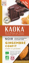 [BS002] Pure chocolade 66% gekonfijte gember 180g