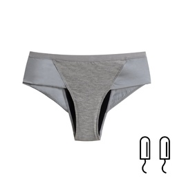 [HP008] Culotte Menstruelle - Alabama - Grise - Taille L